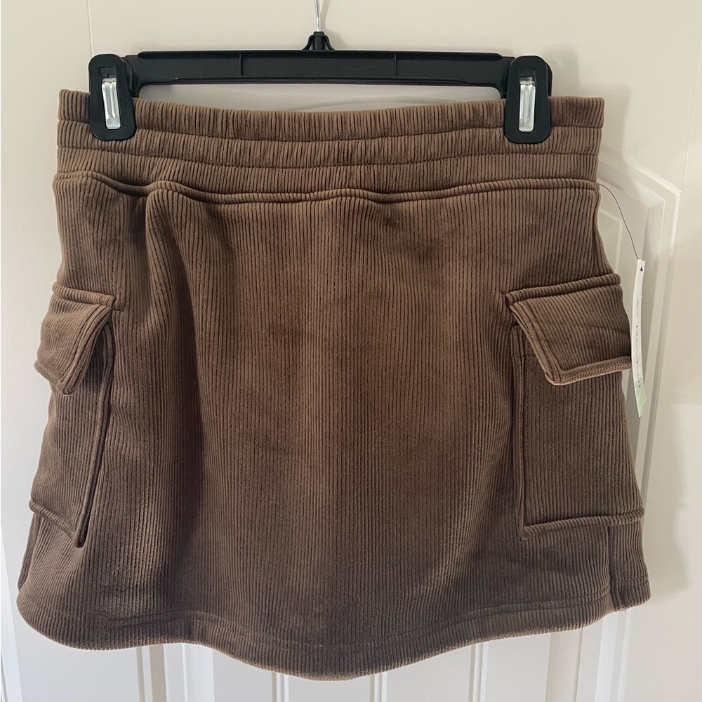 NWT Altar’d State Revival Brown Corduroy Skort with Pockets Size Small